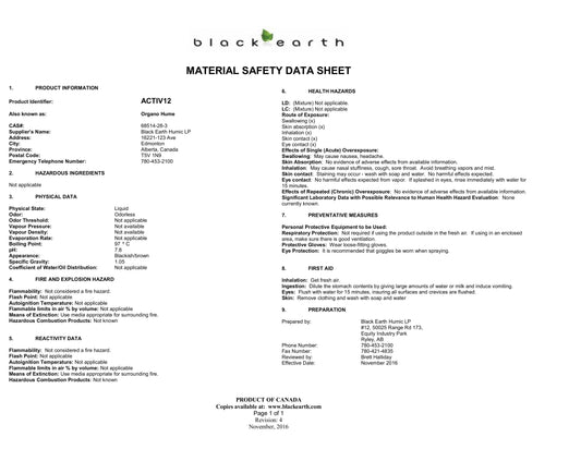 Humate (Humalite) Soil Conditioner - Liquid