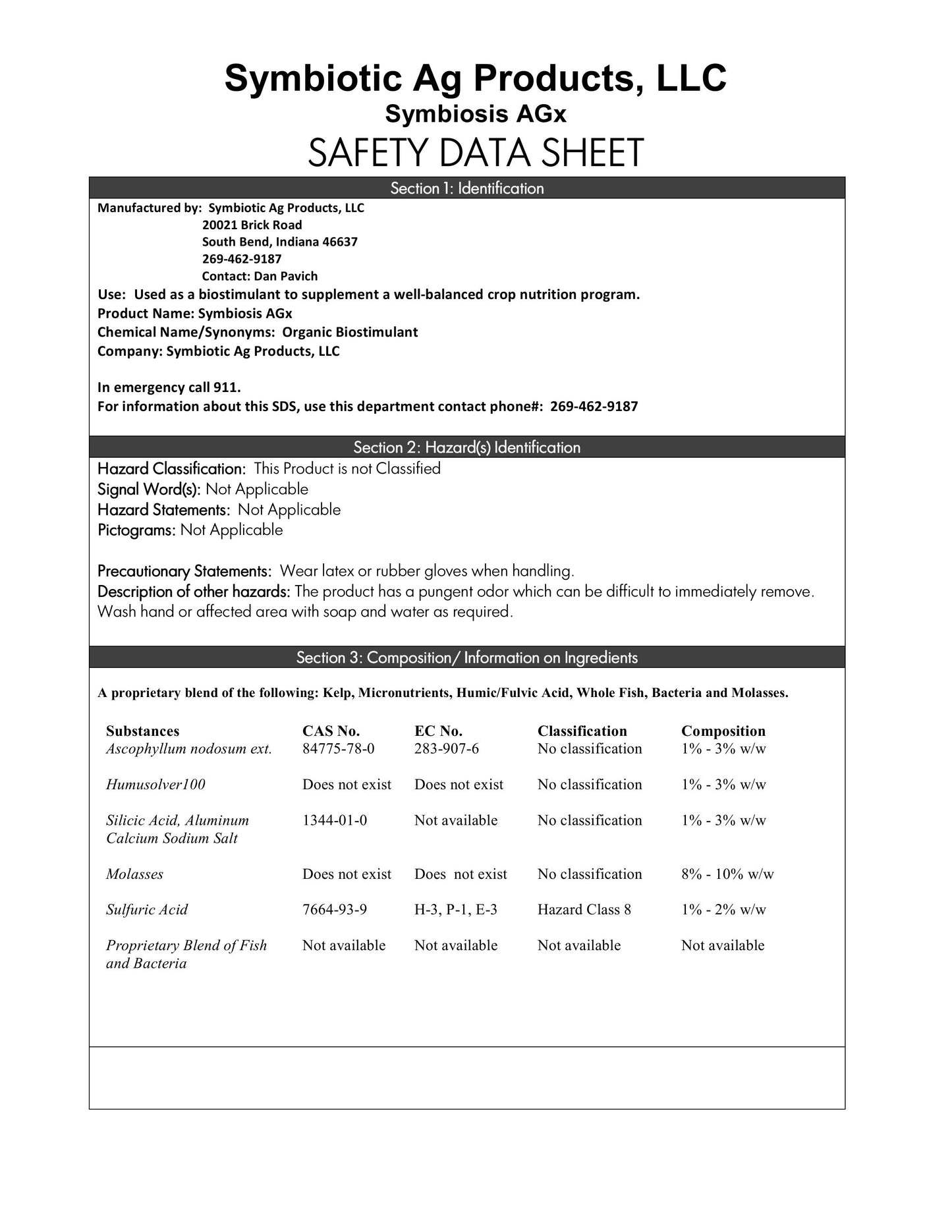 Symbiosis AGX - Whole Fish Hydrolysate