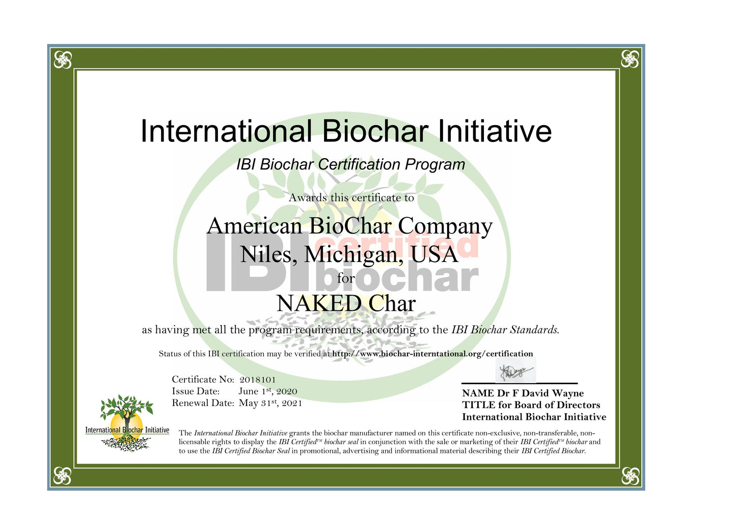 NAKED Char Pure Biochar Soil Amendment - Granular