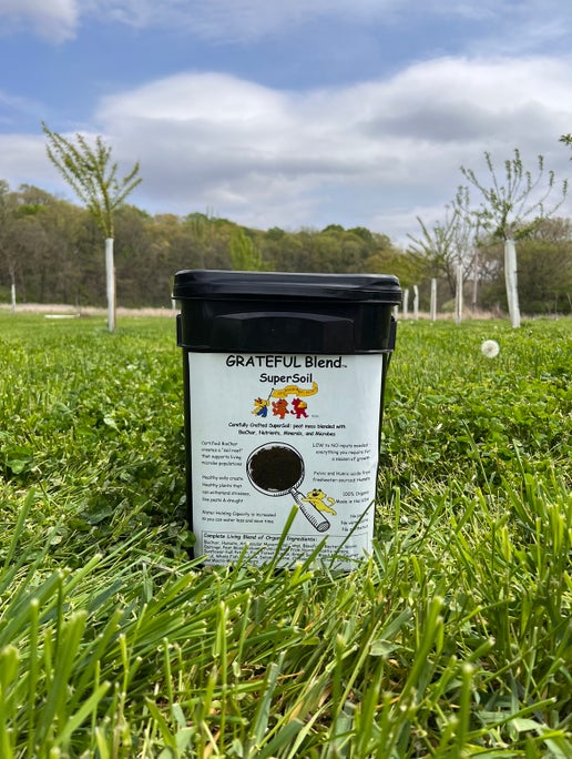 Grateful Blend SuperSoil a living soil that gets better every year, like a fine wine