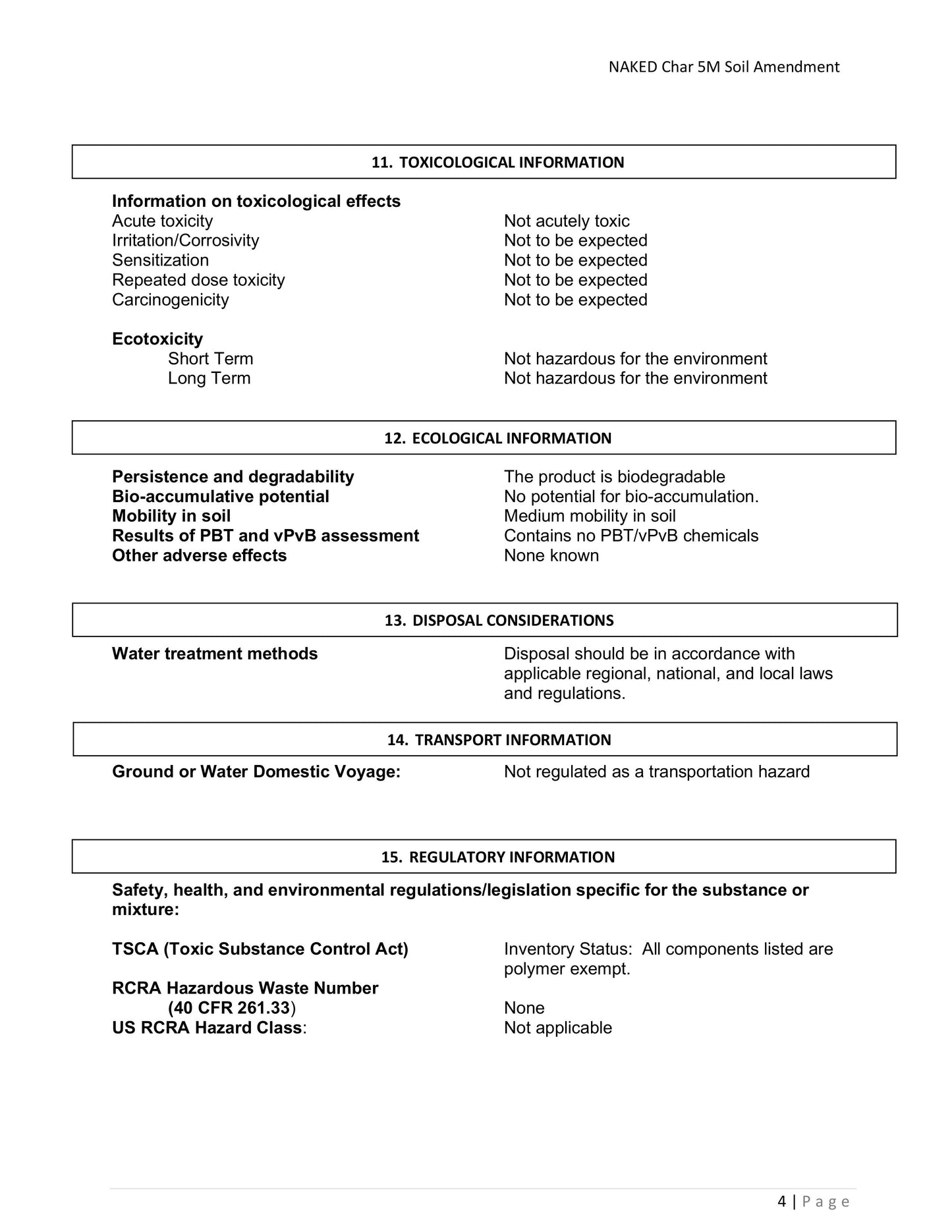 NAKED Char 5M Soil Amendment - Liquid