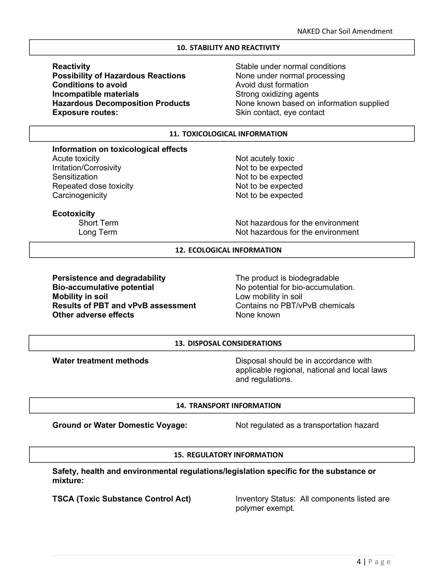 NAKED Char Pure Biochar Soil Amendment - Granular
