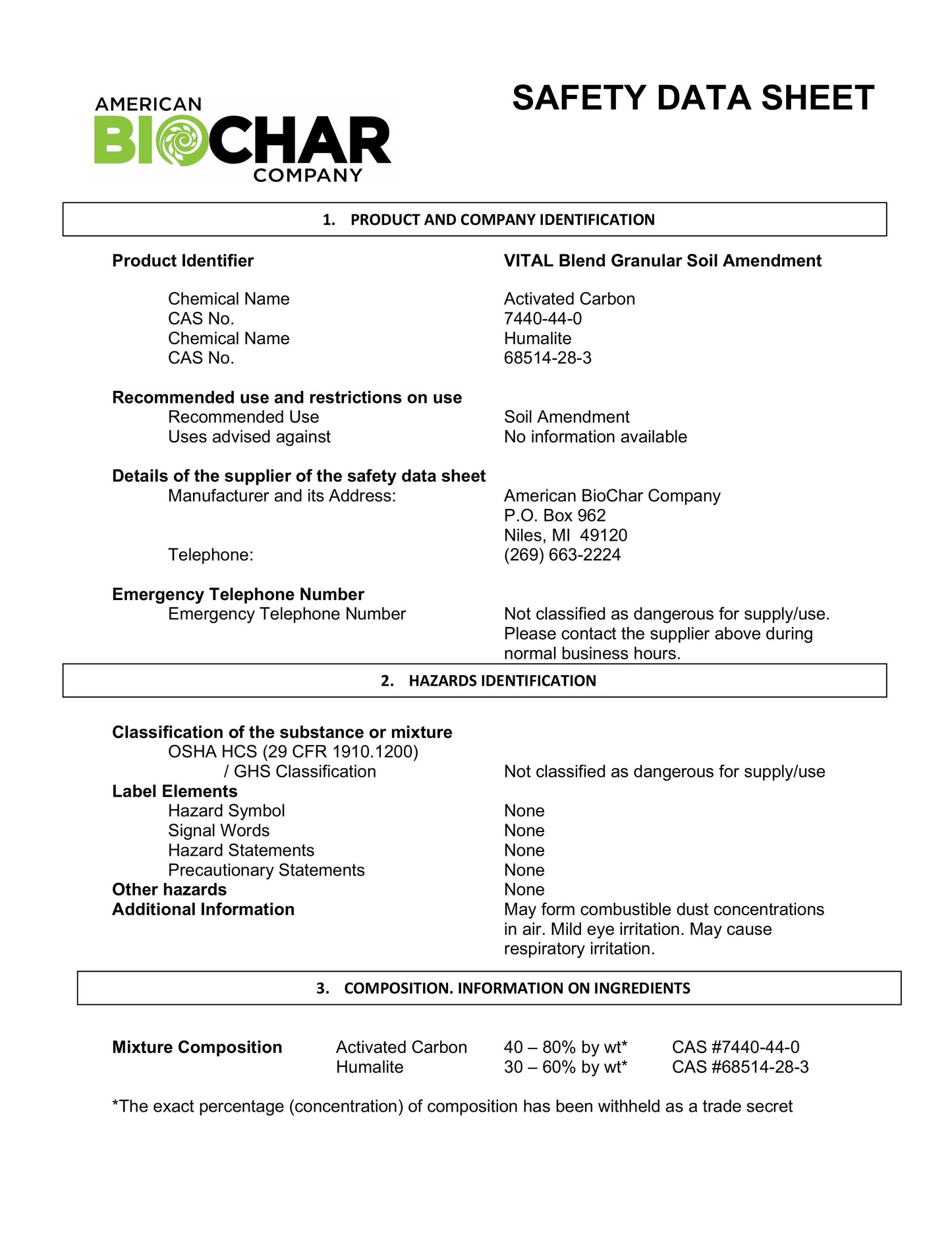 VITAL Blend Granular