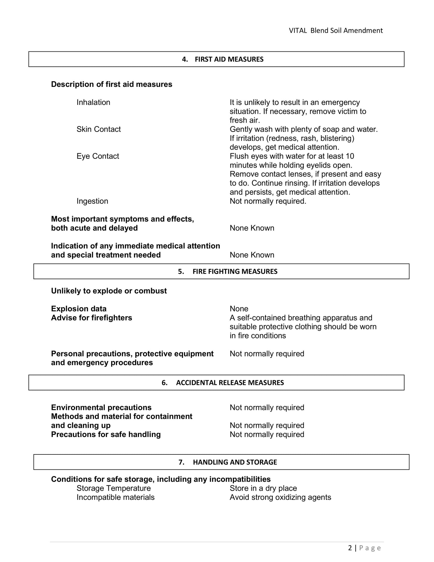 VITAL Blend 5M Soil Amendment - Liquid